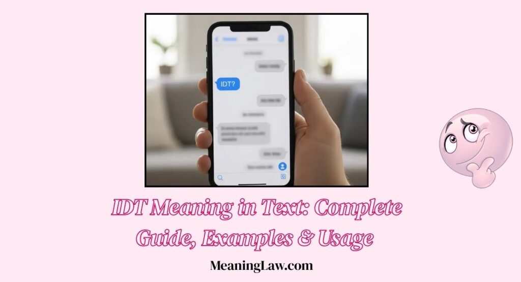 IDT Meaning in Text