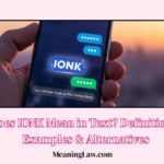 IONK Mean in Text