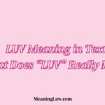 LUV Meaning in Text