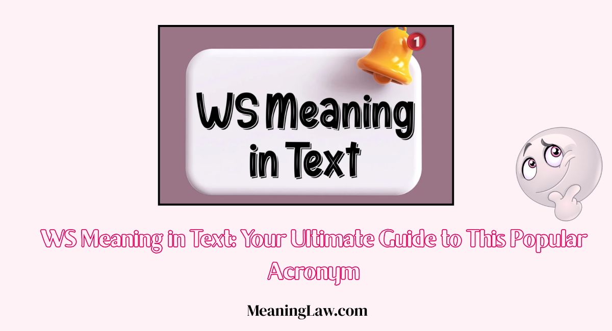 WS Meaning in Text