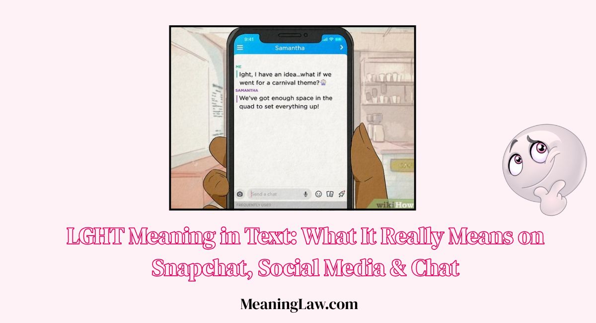 LGHT Meaning in Text