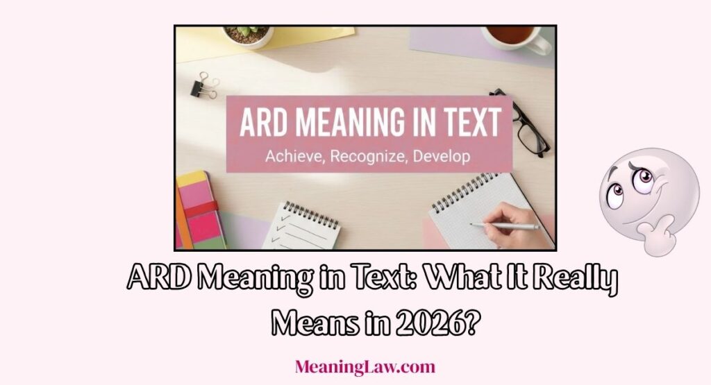 ARD Meaning in Text
