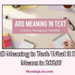 ARD Meaning in Text