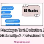 BD Meaning in Text