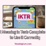IKTR Meaning in Text