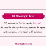 FR Meaning in Text
