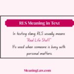 RLS Meaning in Text