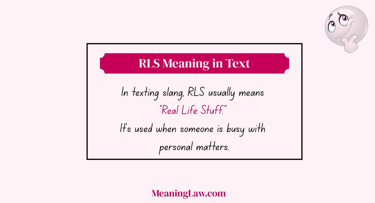 RLS Meaning in Text