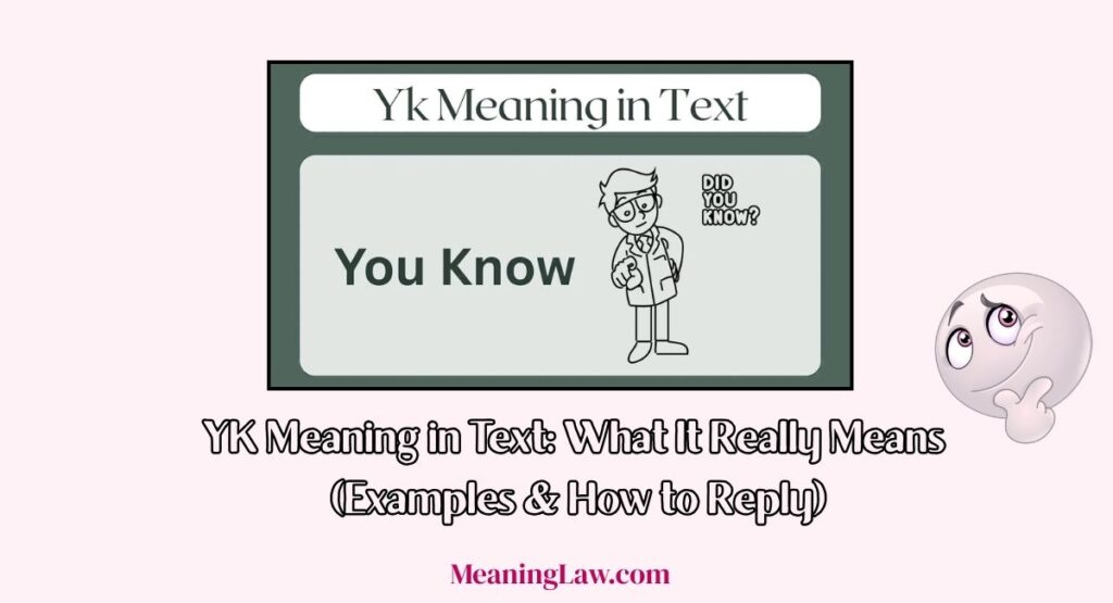 YK Meaning in Text