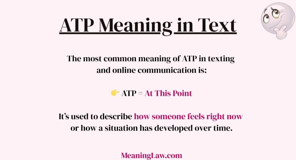 ATP Meaning in Text