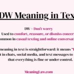 DW Meaning in Text