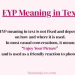 EYP Meaning in Text