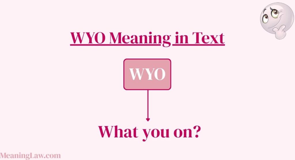 WYO Meaning in Text