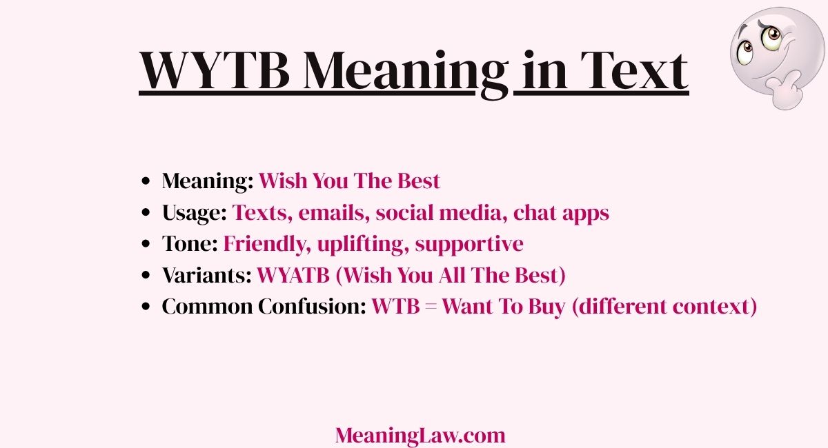 WYTB Meaning in Text