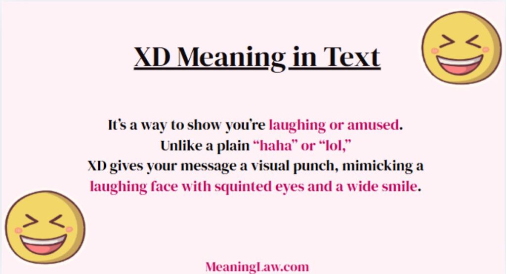 XD Meaning in Text