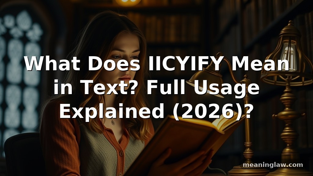 What Does IICYIFY Mean in Text? Full Usage Explained (2026)?